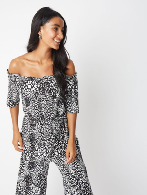 asda leopard print jumpsuit