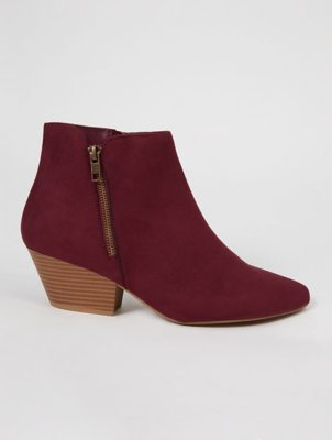 asda burgundy boots