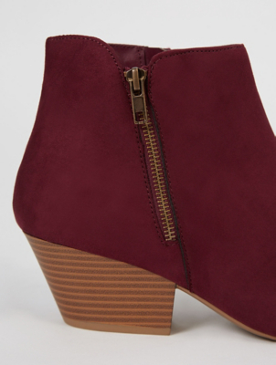 asda burgundy boots