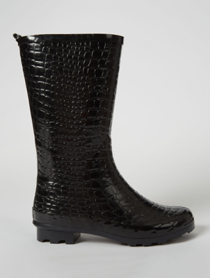 crocodile wellington boots