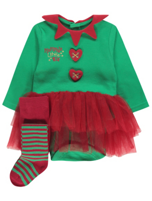 asda baby elf costume