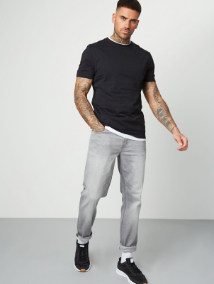 light wash grey jeans