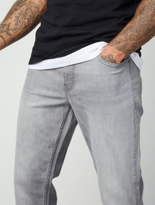 mens elasticated waist jeans asda