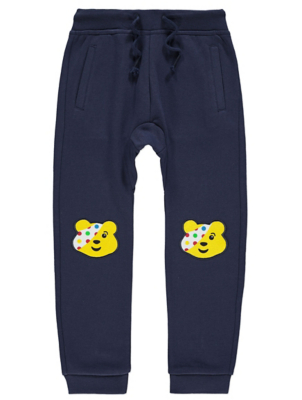 childrens navy blue jogging bottoms