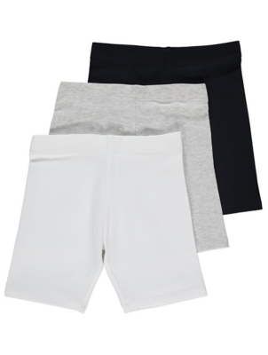 asda white cycling shorts