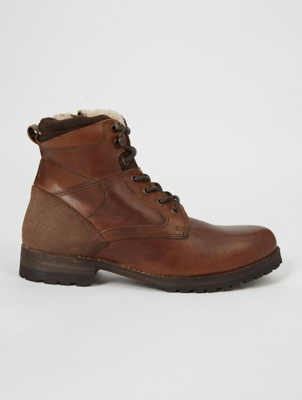 asda mens boots black