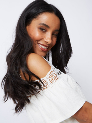 asda black cold shoulder top