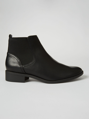 asda black chelsea boots