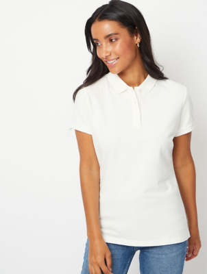 White Polo Shirt | Women | George at ASDA