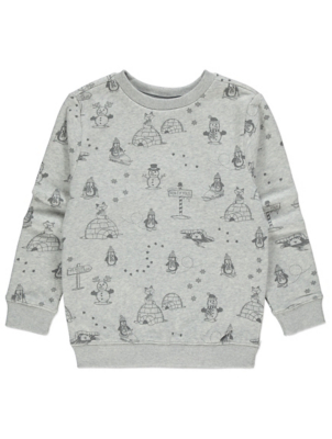 grey christmas sweatshirt