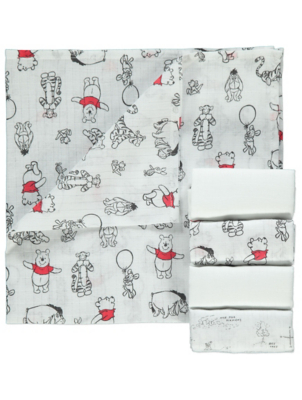 winnie the pooh muslin squares