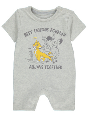 Disney The Lion King Grey Romper | Baby 