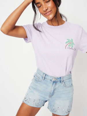 asda womens denim shorts