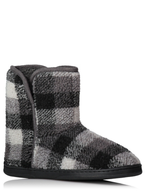 mens slipper boots asda