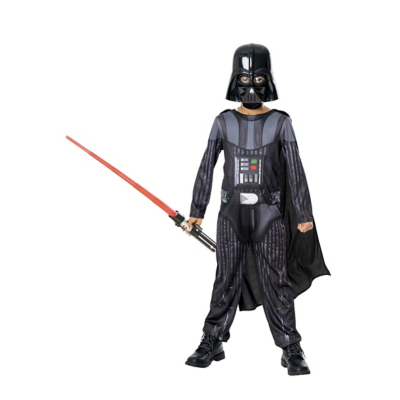 George Rubies Star WarsDarth Vader with Lightsaber Childrens Costume - Black