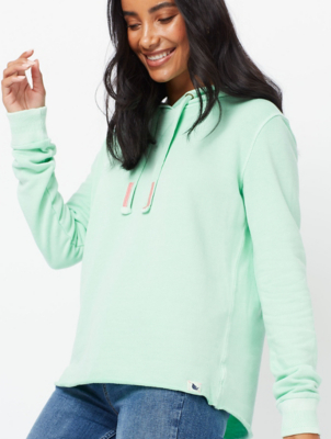 mint colour hoodie