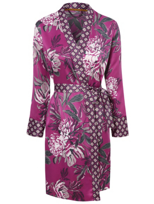 satin wrap dressing gown