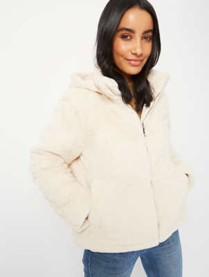 cream hooded jacket