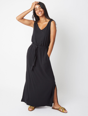 lipsy pleated waist midi dress