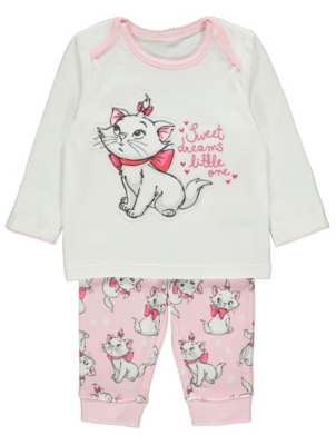 Disney The Aristocats Marie Sweet Dreams Slogan Pyjamas Baby George At Asda