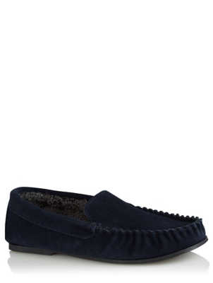 mens moccasin slippers asda