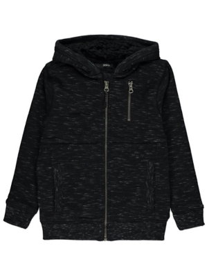 borg lined zip up hoodie