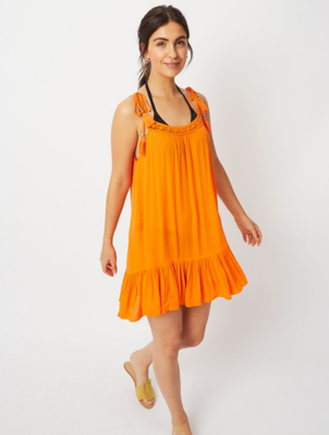 asda orange dress