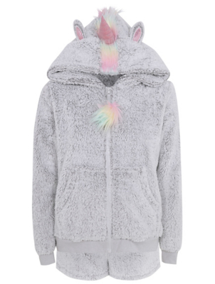 fluffy unicorn hoodie