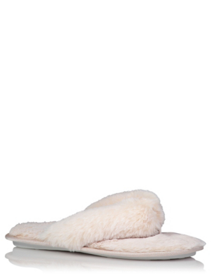 fluffy flip flop slippers asda