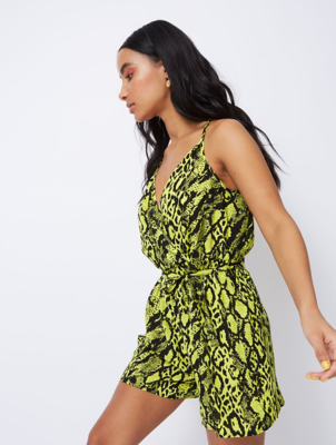 lime green playsuit