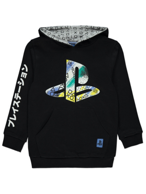 playstation hoodie black