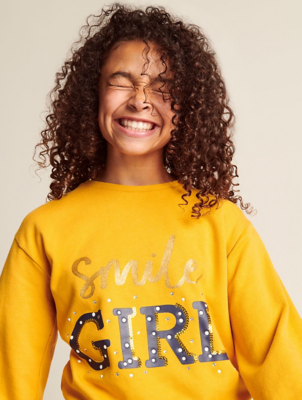 girls mustard hoodie