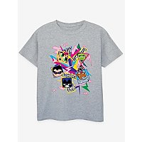NW2 Teen Titans Go 80s Icons Kids Grey Printed T-Shirt | Collections | George at ASDA