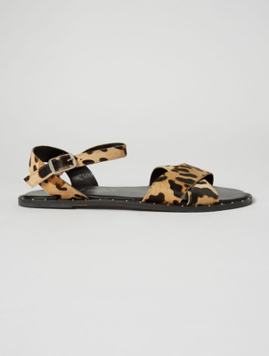 asda leopard print sandals