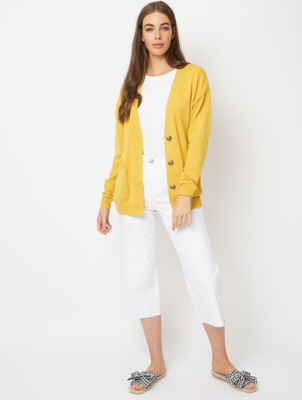 asda mustard cardigan