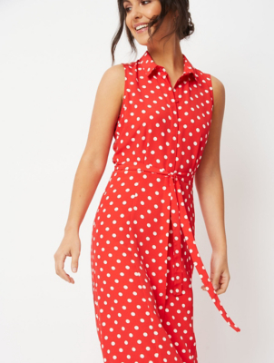 asda polka dot dress