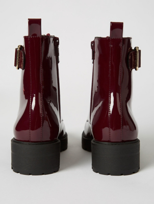 asda burgundy boots