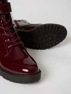 asda burgundy boots