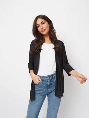 ladies black cardigan asda