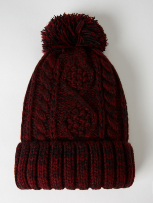 red baby winter hat