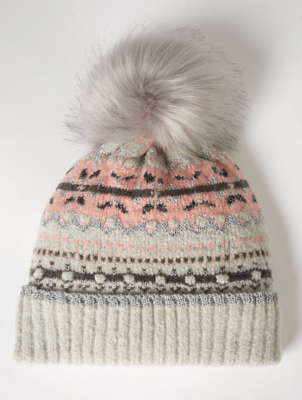 glitter bobble hat