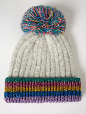 glitter bobble hat