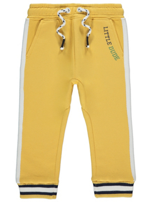 yellow jogging bottoms