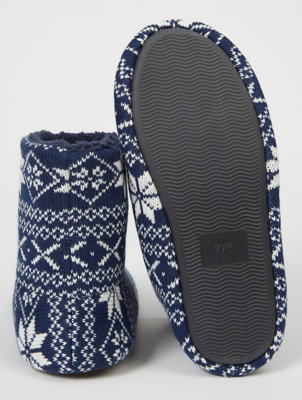 mens slipper boots asda