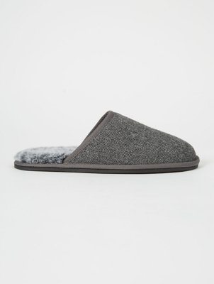 mens slipper boots asda