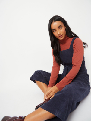 navy cord jumpsuit
