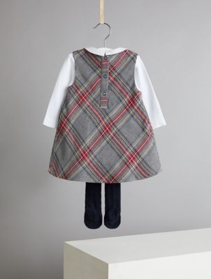 asda baby tartan dress