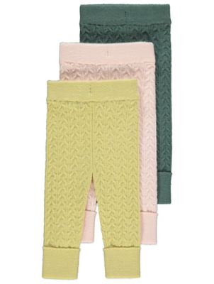 cream cable knit leggings