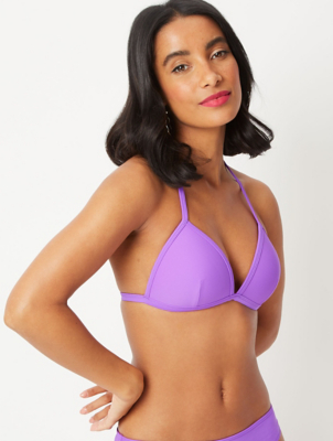 bright purple bikini