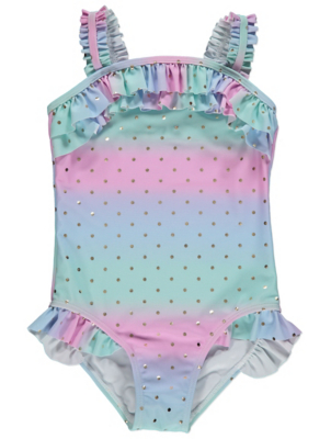 spotty swimming costume